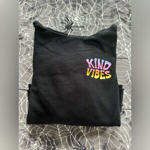 Old navy black cropped hoodie youth 14-16